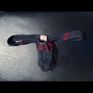 Mens Gregg homme mesh thongs- size small